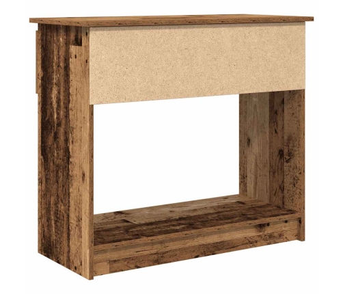 Mesa consola con cajones madera vieja 85,5x38,5x74,5 cm