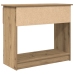 Mesa consola con cajones roble artesanal 85,5x38,5x74,5 cm