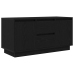 Mueble de TV con luces LED roble negro 100x41x50 cm