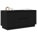 Mueble de TV con luces LED roble negro 100x41x50 cm