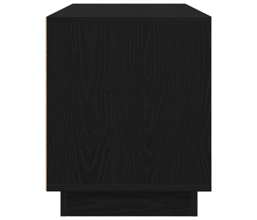 Mueble de TV con luces LED roble negro 100x41x50 cm