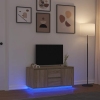 Mueble de TV con luces LED roble Sonoma 100x41x50 cm