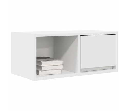 Mueble de TV de madera de ingeniería blanco 60x31x25,5 cm