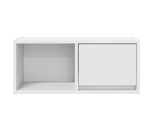 Mueble de TV de madera de ingeniería blanco 60x31x25,5 cm