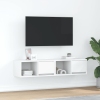 Muebles de TV 2 uds Blanco 60x31x25,5 cm Madera de ingeniería