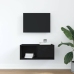 Mueble de TV madera de ingeniería roble negro 60x31x25,5 cm