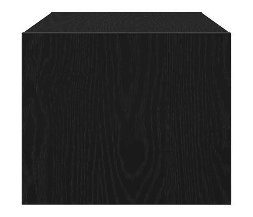 Mueble de TV madera de ingeniería roble negro 60x31x25,5 cm