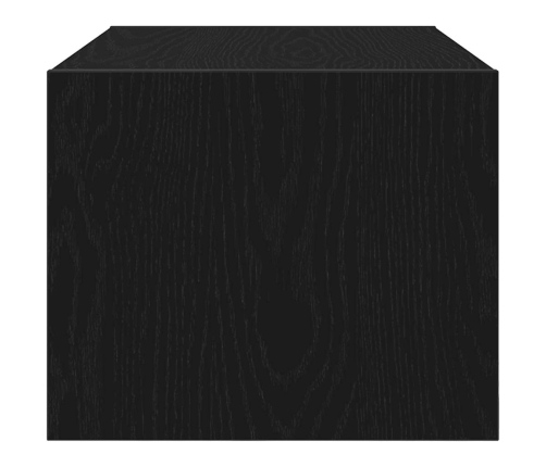 Muebles de TV 2 uds Roble Negro 60x31x25,5 cm Madera ingeniería