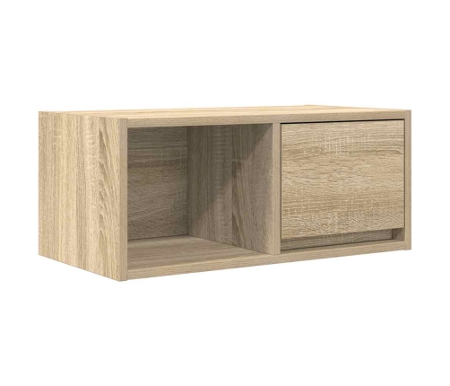 Mueble para TV madera contrachapada roble ahumado 60x31x25,5 cm