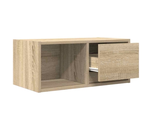 Mueble para TV madera contrachapada roble ahumado 60x31x25,5 cm