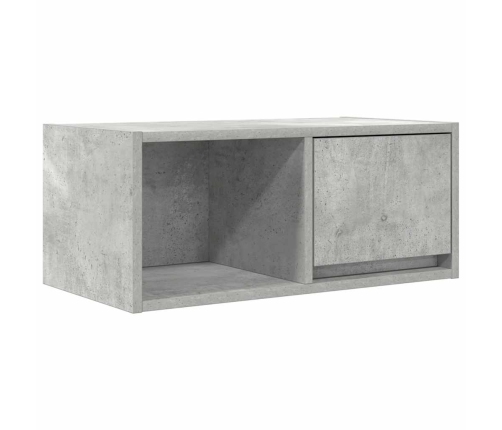 Mueble de TV madera de ingeniería gris hormigón 60x31x25,5 cm