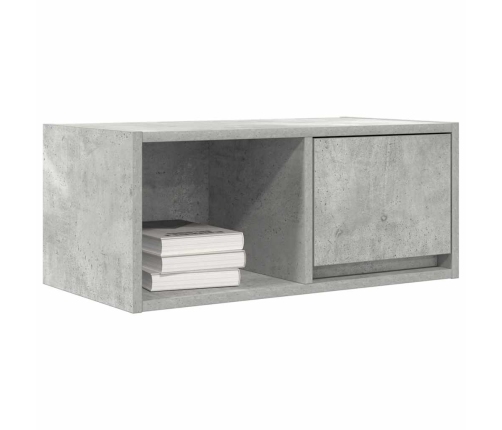 Mueble de TV madera de ingeniería gris hormigón 60x31x25,5 cm