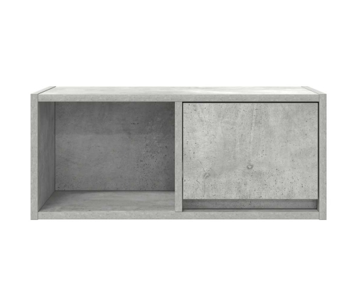 Mueble de TV madera de ingeniería gris hormigón 60x31x25,5 cm