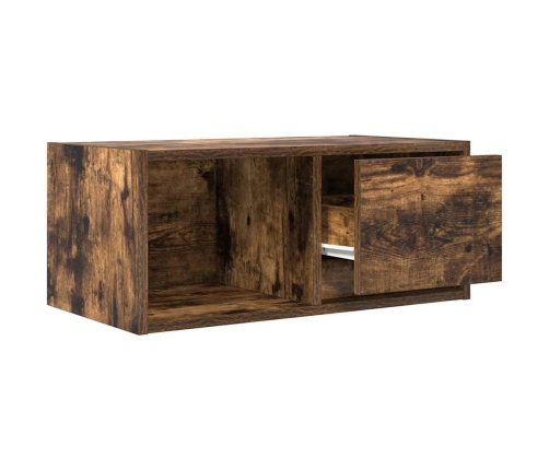 Mueble para TV madera contrachapada roble ahumado 60x31x25,5 cm