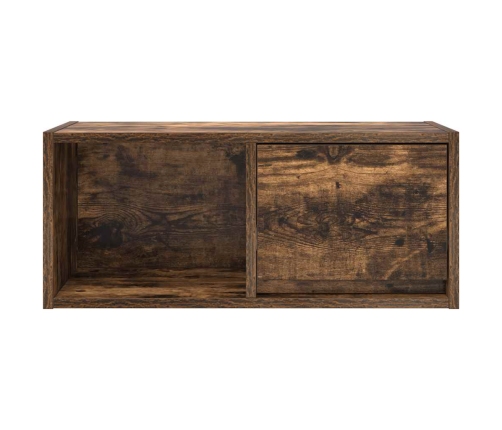 Mueble para TV madera contrachapada roble ahumado 60x31x25,5 cm