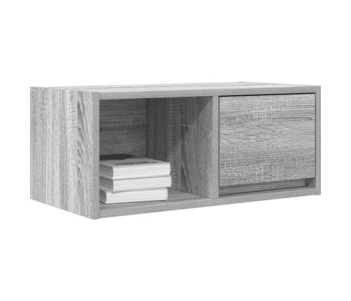 Mueble de TV madera contrachapada gris Sonoma 60x31x25,5 cm