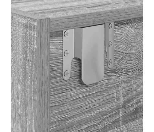 Mueble de TV madera contrachapada gris Sonoma 60x31x25,5 cm