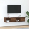 Muebles de TV 2uds Roble marrón 60x31x25,5 cm Madera ingeniería