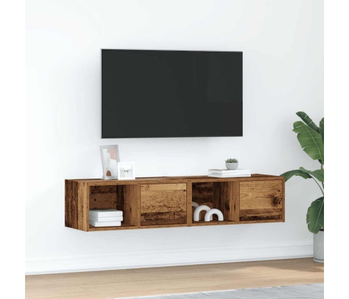 Muebles de TV 2 uds 60x31x25,5 cm Madera ingeniería envejecida