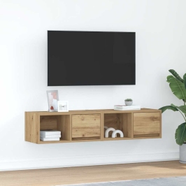 Muebles para TV 2 uds madera roble artisan 60x31x25,5 cm