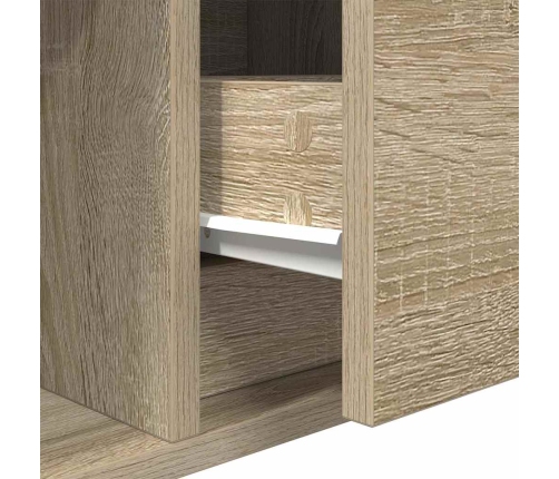 Mueble de TV de roble Sonoma 80x31x25,5 cm Madera de ingeniería