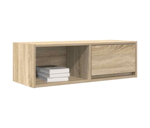 Mueble de TV de roble Sonoma 80x31x25,5 cm Madera de ingeniería