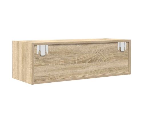 Mueble de TV de roble Sonoma 80x31x25,5 cm Madera de ingeniería