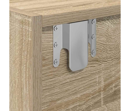 Muebles de TV 2 uds Roble Sonoma 80x31x25,5cm Madera ingeniería