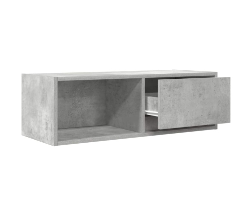 Mueble de TV de madera de ingeniería gris hormigón 80x31x25,5cm