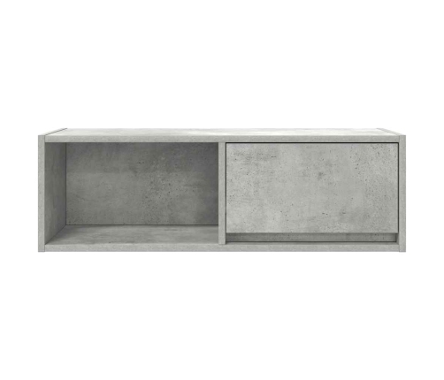 Mueble de TV de madera de ingeniería gris hormigón 80x31x25,5cm