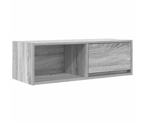 Mueble de TV madera de ingeniería gris Sonoma 80x31x25,5 cm