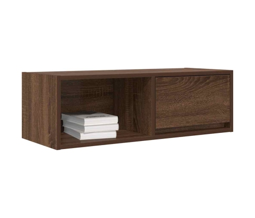 Muebles de TV 2uds Roble marrón 80x31x25,5 cm Madera ingeniería