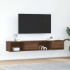 Muebles de TV 2uds Roble marrón 80x31x25,5 cm Madera ingeniería