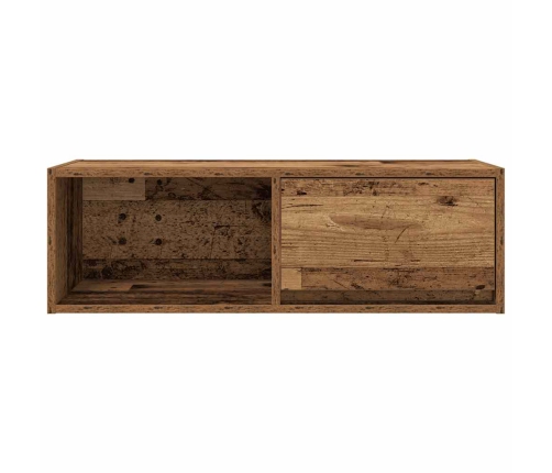 Mueble para TV madera contrachapada envejecida 80x31x25,5 cm