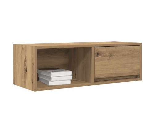 Muebles para TV 2 uds madera roble artisan 80x31x25,5 cm