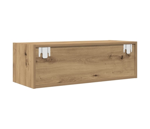 Muebles para TV 2 uds madera roble artisan 80x31x25,5 cm