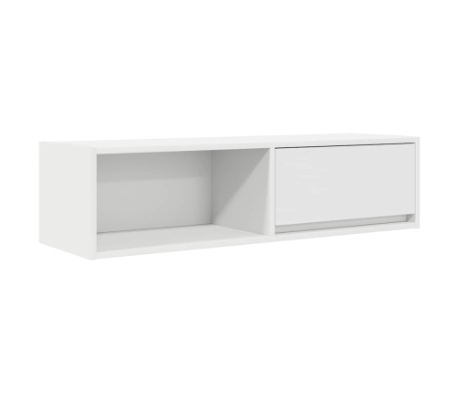 Mueble de TV blanco 100x31x25,5 cm madera de ingeniería