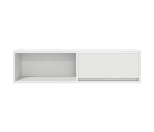 Mueble de TV blanco 100x31x25,5 cm madera de ingeniería