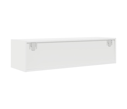 Mueble de TV blanco 100x31x25,5 cm madera de ingeniería