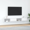 Muebles de TV 2 uds Blanco 100x31x25,5 cm Madera de ingeniería