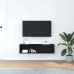 Mueble de TV de madera de roble negro 100x31x25,5 cm