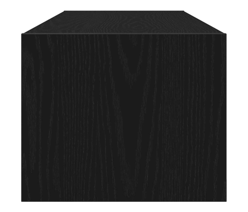 Muebles de TV 2 uds Roble Negro 100x31x25,5cm Madera ingeniería