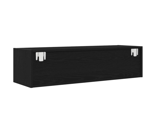 Muebles de TV 2 uds Roble Negro 100x31x25,5cm Madera ingeniería