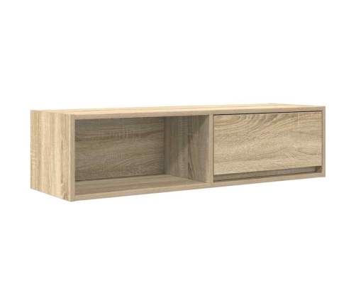 Mueble de TV de roble Sonoma 100x31x25,5cm Madera de ingeniería