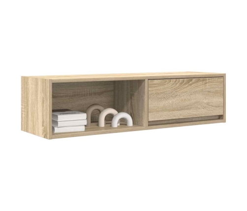 Mueble de TV de roble Sonoma 100x31x25,5cm Madera de ingeniería