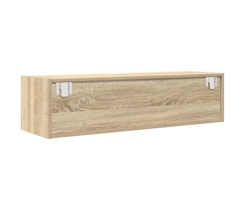 Mueble de TV de roble Sonoma 100x31x25,5cm Madera de ingeniería