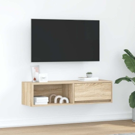 Mueble de TV de roble Sonoma 100x31x25,5cm Madera de ingeniería