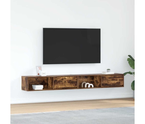 Muebles de TV 2 uds madera ingeniería color roble 100x31x25,5cm