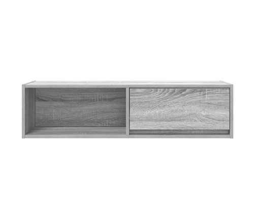 Mueble de TV Sonoma gris 100x31x25,5 cm madera de ingeniería