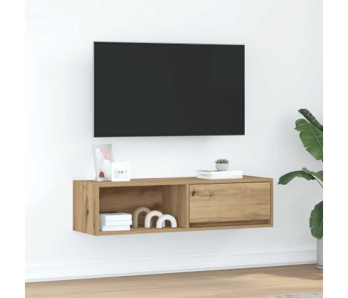 Mueble para TV madera de ingeniería roble artisan 100x31x25,5cm